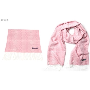 Accessoires textile Echarpes / Etoles / Foulards Pierre Cardin écharpes mixte  Rose -Blanc avec Franges Rose