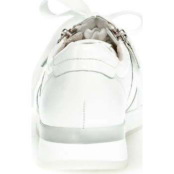 Gabor Sneakers en cuir à talon plat Blanc