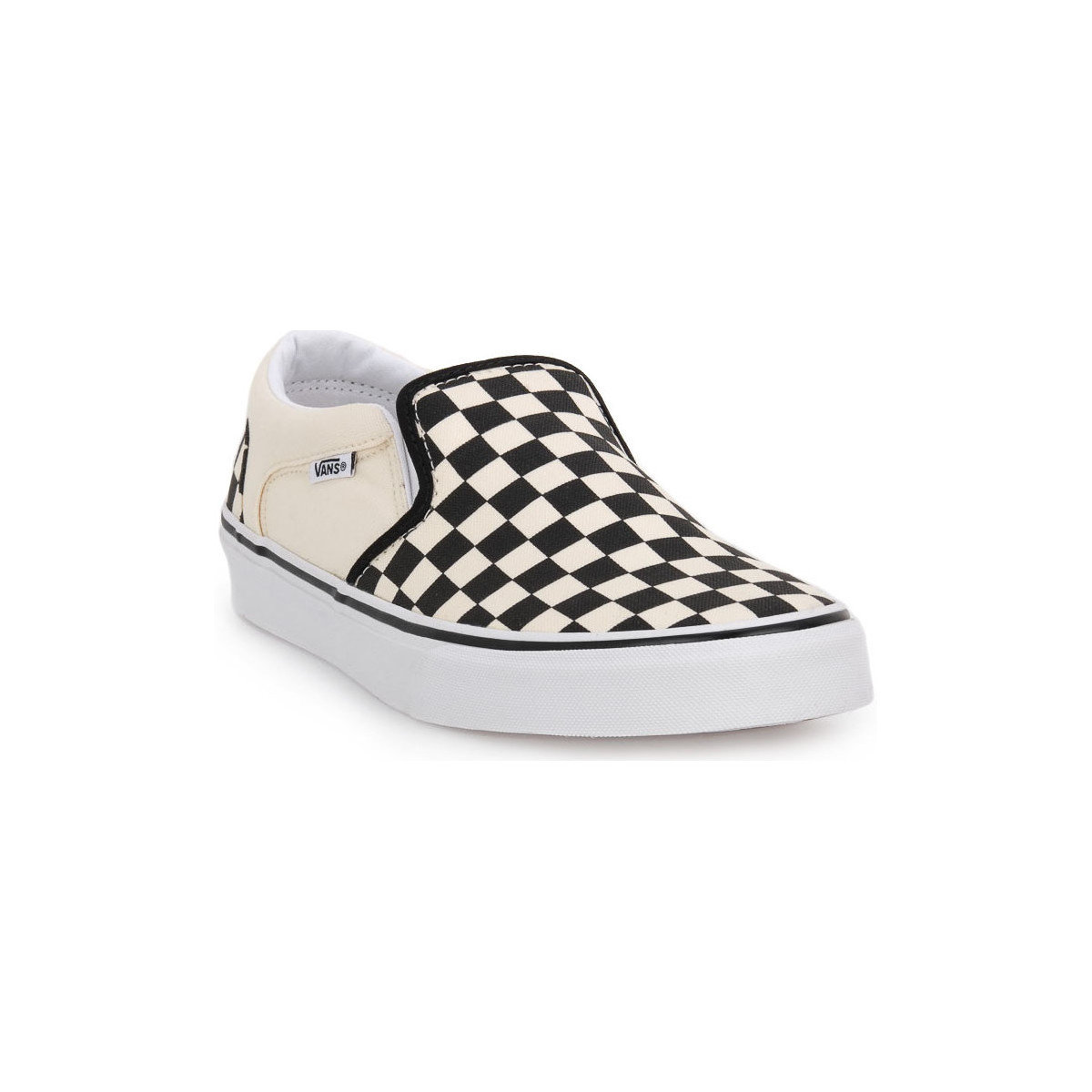 Chaussures Homme Baskets mode Vans IPD ASHER CHECK Blanc