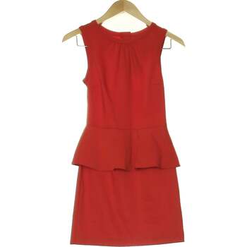 robe courte h&m  robe courte  34 - t0 - xs rouge 