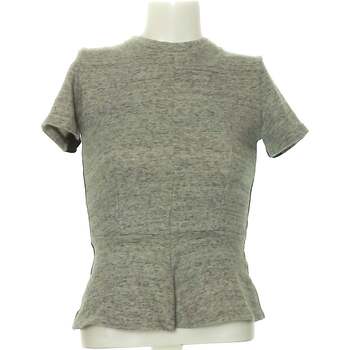 Vêtements Femme T-shirts manches courtes Zara top manches courtes  38 - T2 - M Gris Gris