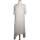 Vêtements Femme Robes Monki robe mi-longue  34 - T0 - XS Blanc Blanc