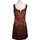 Vêtements Femme Robes courtes Helena Sorel robe courte  38 - T2 - M Marron Marron