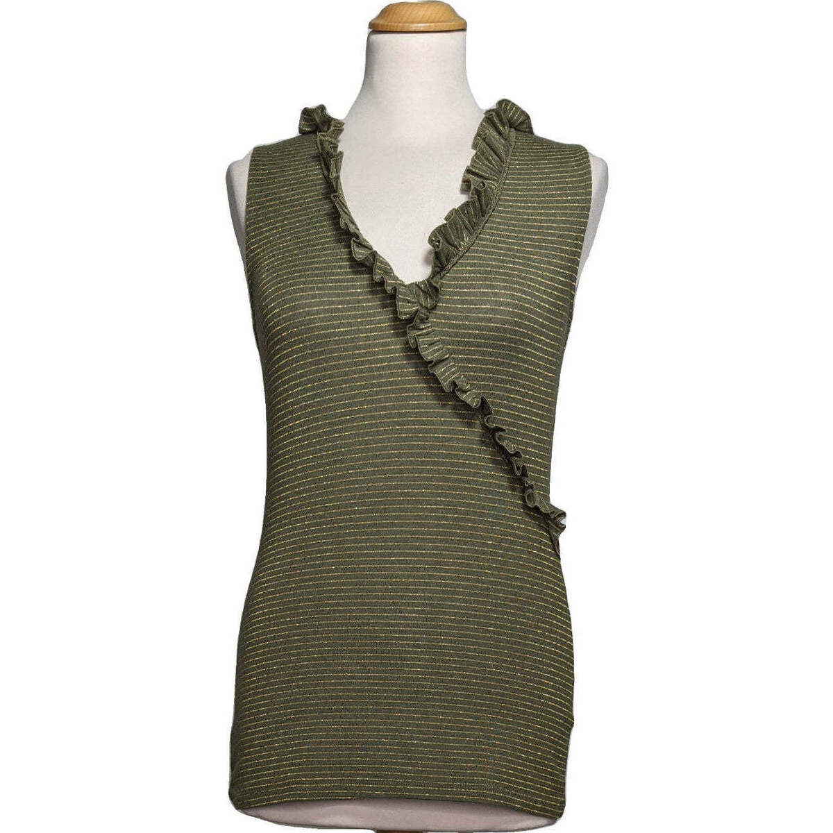 Vêtements Femme Débardeurs / T-shirts sans manche Naf Naf débardeur  34 - T0 - XS Vert Vert
