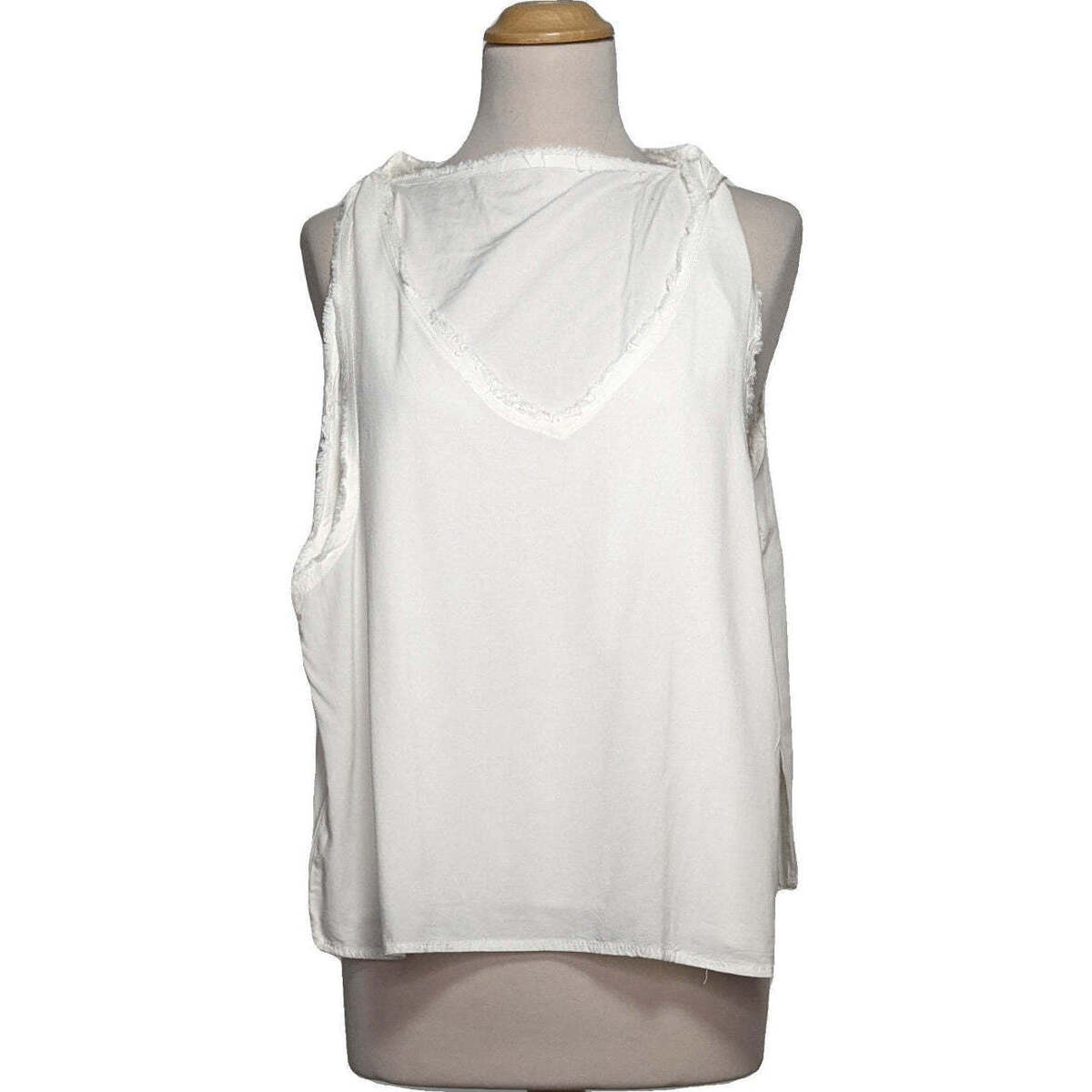 Vêtements Femme Les Tien Klassisches T-Shirt débardeur  36 - T1 - S Blanc Blanc