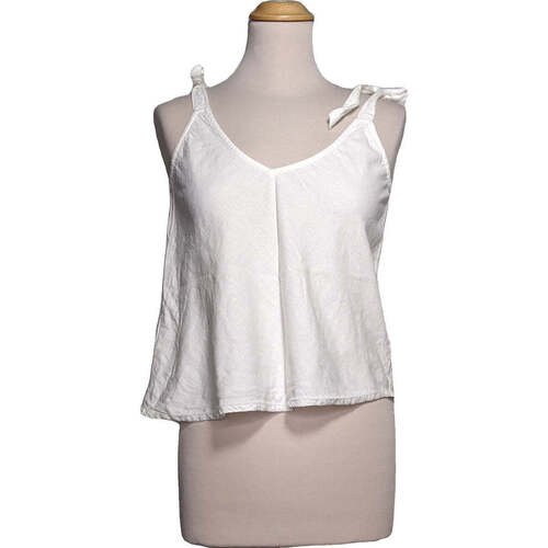 Vêtements Femme Débardeurs / T-shirts Woven sans manche Mango débardeur  32 Blanc Blanc