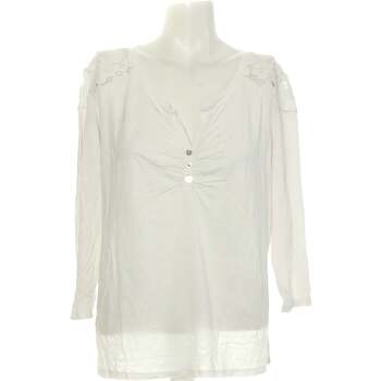 Vêtements Femme Tops / Blouses Breal Top Manches Longues  38 - T2 - M Blanc