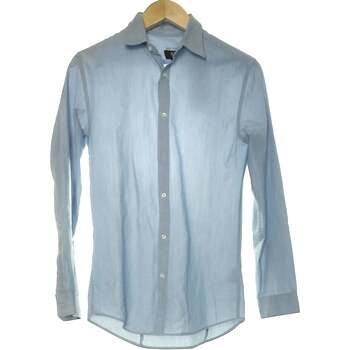 Vêtements Homme Chemises manches longues H&M 34 - T0 - XS Bleu