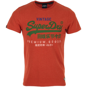 Vêtements Homme T-shirts manches courtes Superdry VL Tri Tee 220 Rouge