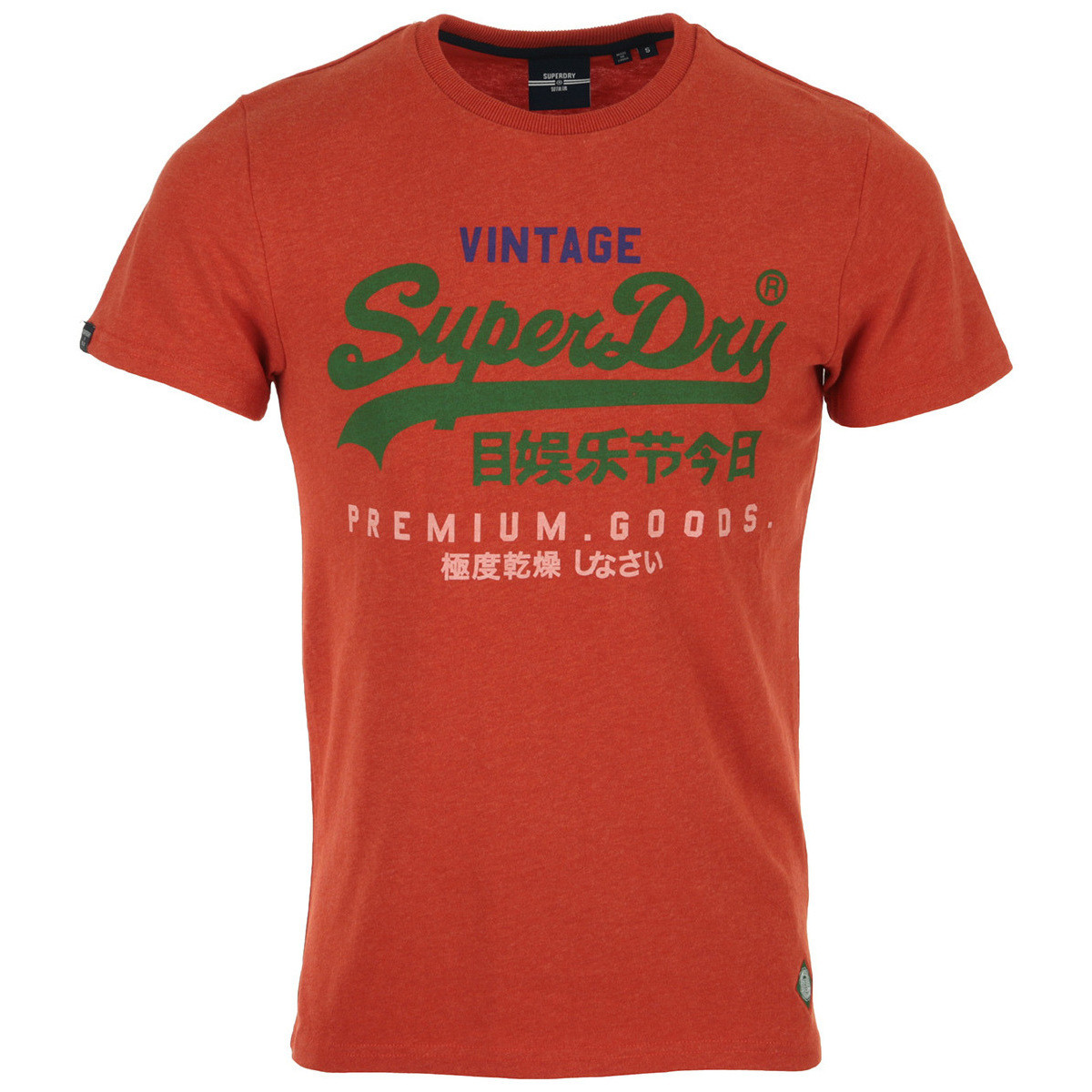 Vêtements Homme T-shirts manches courtes Superdry VL Tri Tee 220 Rouge