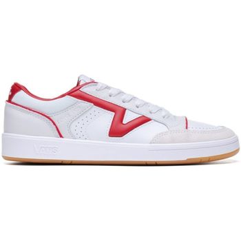 Chaussures Homme Baskets mode Vans LOWLAND - VN0007P2Y52-WHITE/RED Blanc