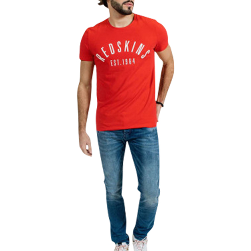 Vêtements Homme T-shirts & Polos Redskins T-shirt coton col rond Rouge