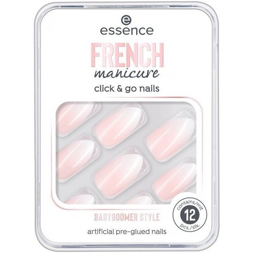 Beauté Femme Kits manucure Essence Faux Ongles French Manicure Click & Go Rose