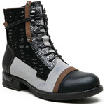 shearling-lined suede eskimo boots Black