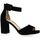 Chaussures Femme Sandales et Nu-pieds Vidi Studio Nu pieds cuir velours Noir