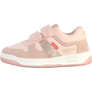 Chaussures Fille Baskets basses Kickers Basket Cuir  Kalido Rose