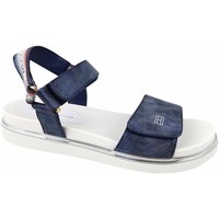 Chaussures Femme Sandales et Nu-pieds Tommy Hilfiger Platform Velcro Bleu marine