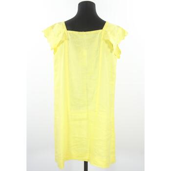 See by Chloé Robe manches courtes en lin Jaune