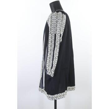 Manoush Robe à broderies en coton Noir