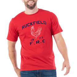 Vêtements Homme Newlife - Seconde Main Ruckfield T-shirt coton biologique col rond Rouge
