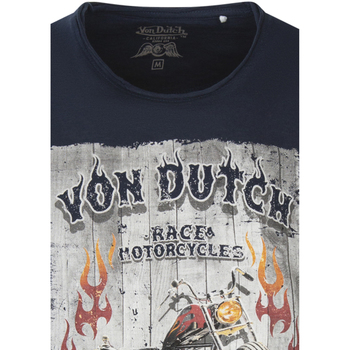 Von Dutch T-shirt coton col rond Bleu