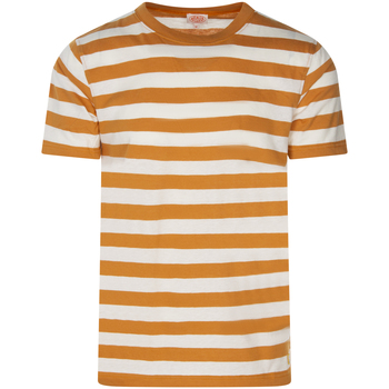 Armor Lux T-shirt coton et lin col rond Orange