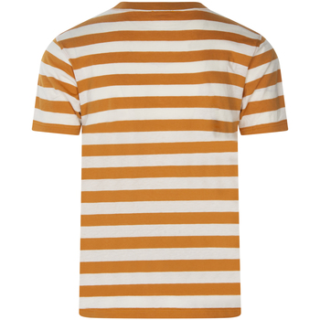 Armor Lux T-shirt coton et lin col rond Orange