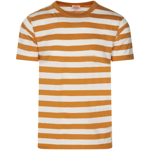 Vêtements Homme Coco & Abricot Marine Armor Lux T-shirt coton et lin col rond Orange