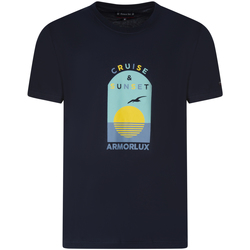 Vêtements Homme Replay Outline Logo T Shirt Mens Armor Lux T-shirt coton col rond Bleu