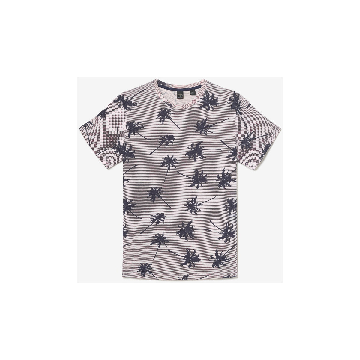 Vêtements Homme T-shirts & Polos Le Temps des Cerises T-shirt robles à motif palmier Rose