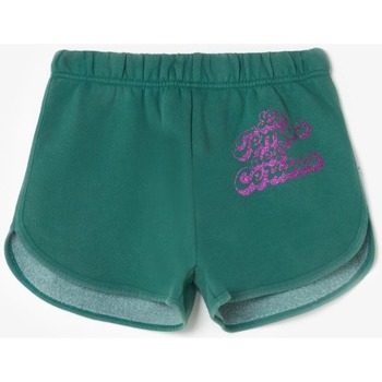 Vêtements Fille Shorts / Bermudas drawstring-waist cut-out shorts Short cristigi vert foncé Vert