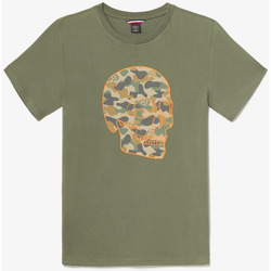 Vêtements Homme floral embroidery logo-print T-shirt Le Temps des Cerises T-shirt machida kaki imprimé Vert
