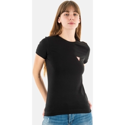 Vêtements Femme T-shirts manches courtes Guess w2yi44 Noir