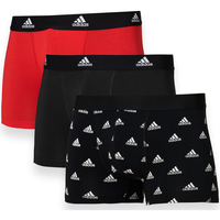 Sous-vêtements Homme Boxers die adidas Originals Lot de 3 boxers homme Active Flex Coton rougenoirprint