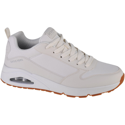 Chaussures Homme Baskets basses Skechers Uno-Hideaway Blanc
