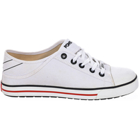Chaussures Homme Baskets basses Pony 121G07-WHITE-BLACK Blanc