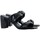 Chaussures Femme Sandales et Nu-pieds The Divine Factory Sandale à Talon Noir