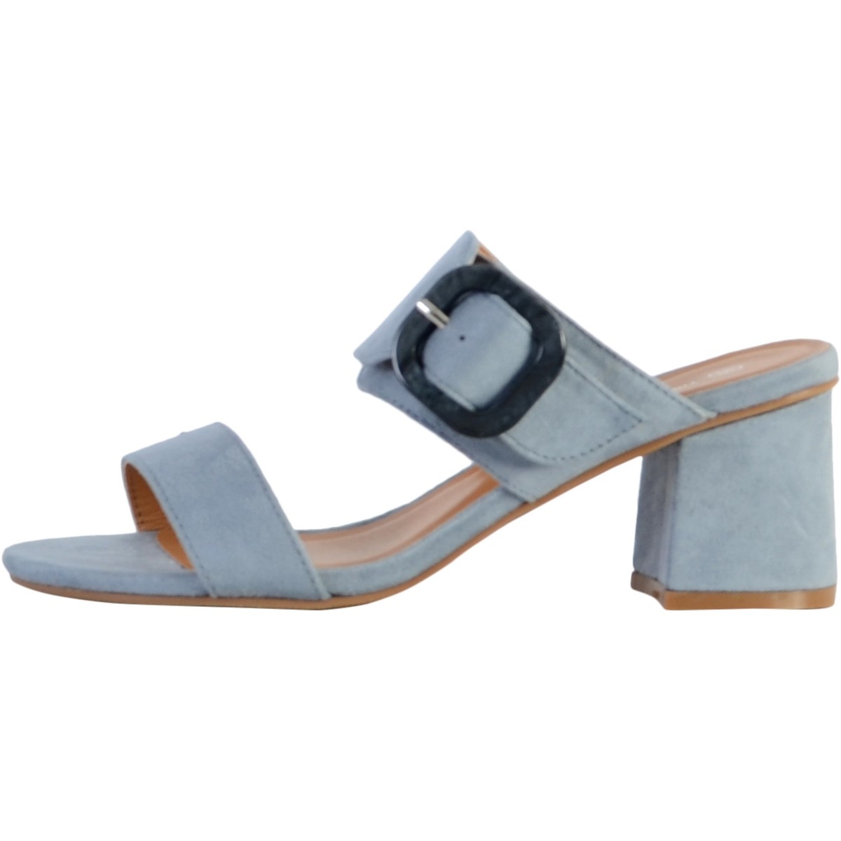 Chaussures Femme Sandales et Nu-pieds The Divine Factory Sandale à Talon Bleu