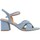Chaussures Femme Tongs The Divine Factory Sandales à Talon Bleu