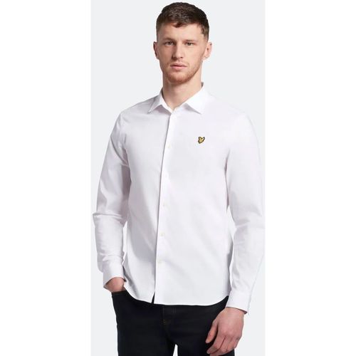 Vêtements Homme Chemises manches longues Lyle & Scott LW1115VOG-626 WHITE Blanc