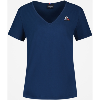 Vêtements Femme T-shirts manches courtes Le Coq Sportif T-shirt Femme Bleu