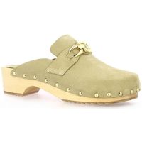 Chaussures Femme Mules Exit Mules cuir velours Beige