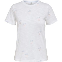 Vêtements Femme T-shirts manches courtes Only CAMISETA  BONE 15231593 Blanc