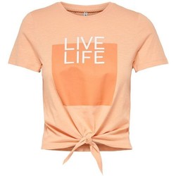 Vêtements Femme T-shirts manches courtes Only CAMISETA  ONLSILLY 15228532 Orange