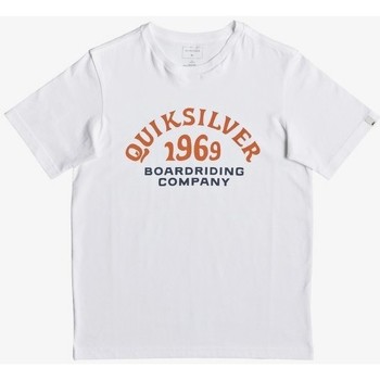Vêtements Garçon T-shirts polo manches courtes Quiksilver CAMISETA NIO  EQBZT03940 Blanc