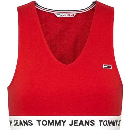 Vêtements Femme T-shirts & Polos Tommy Jeans TOP ROJO MUJER   DW0DW13830 Rouge