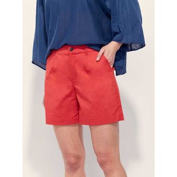 Vêtements Femme Shorts / Bermudas La Fiancee Du Mekong Short coton LAHAD Rouge aurora