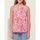 Vêtements Femme Débardeurs / T-shirts sans manche Paul & Shark logo-patch T-shirt Blukong Débardeur plissé dos fendu HILMAR Rose