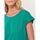 Vêtements Femme T-shirts manches courtes La Fiancee Du Mekong Tee shirt coton bio dentelle CEBANE Vert