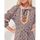 Vêtements Femme Robes courtes Oreillers / Traversinskong Robe ample imprimée coton bio ELUZAI Bleu